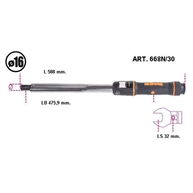 Vendita online Kit barra dinamometrica con accessori art.671N/C30
